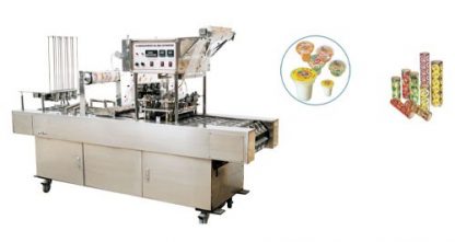 LINEA LLENADORA Y SELLADORA DE COPAS 4 LINEAS PARA LIQUIDOS Y GELATINAS