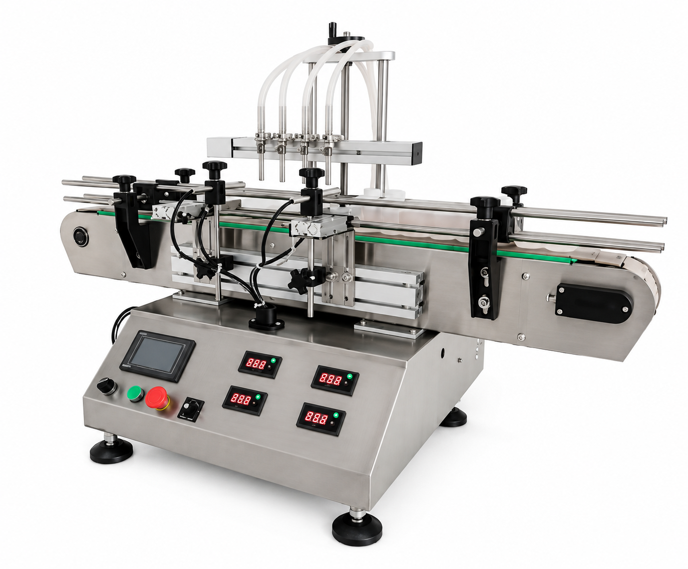 Llenadora De Liquidos Automatica-De-Mesa-Qyf-4/-Hzd-4-Boquillas